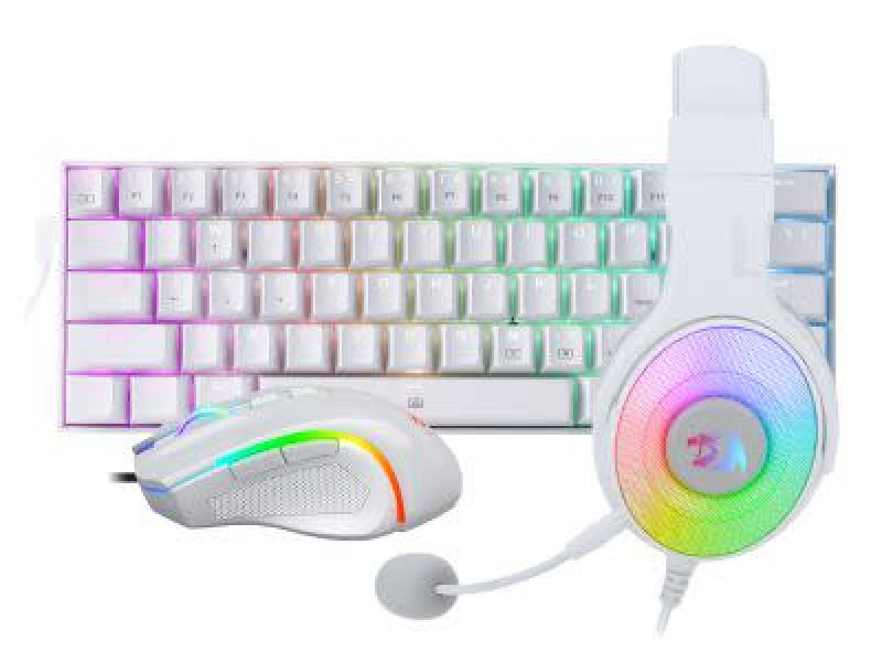 Redragon S129 White 3 in 1 MS|HS|KB Wired Combo