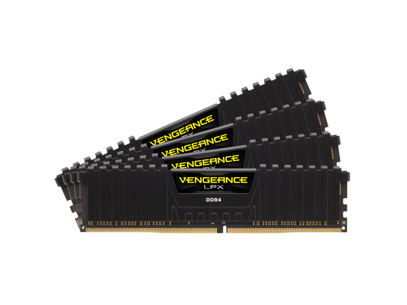 Corsair Vengeance LPX 64GB (4x 16GB) Kit DDR4-2400 CL14 Black Desktop Gaming Memory