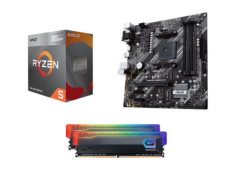 Eclipse AMD AM4 Upgrade Kit - Ryzen 4600G CPU, 16GB 3600MHz RGB RAM, B550 Motherboard