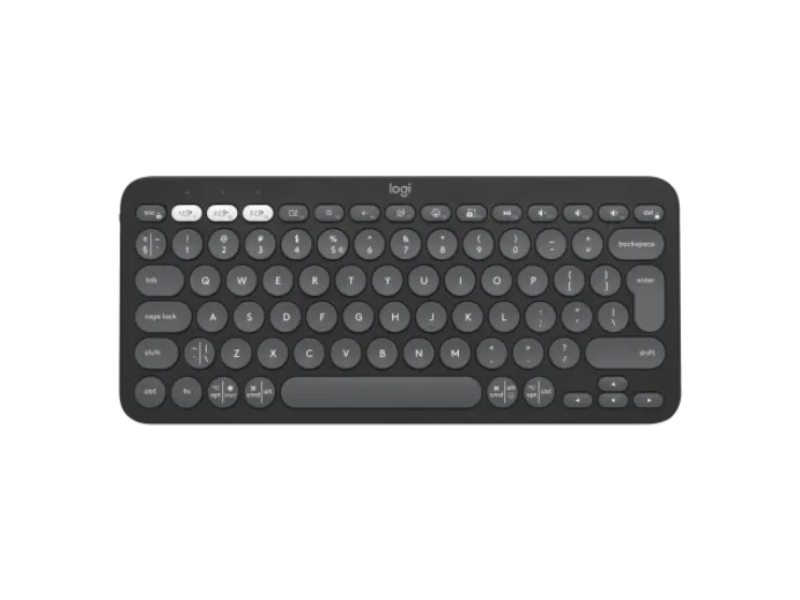 Logitech Pebble Keys 2 K380S Tonal Graphite Bluetooth Keyboard