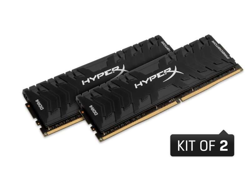 Kingston Hyper-X Predator 64GB (2 x 32GB) Kit DDR4-3600 CL18 Black Gaming Memory