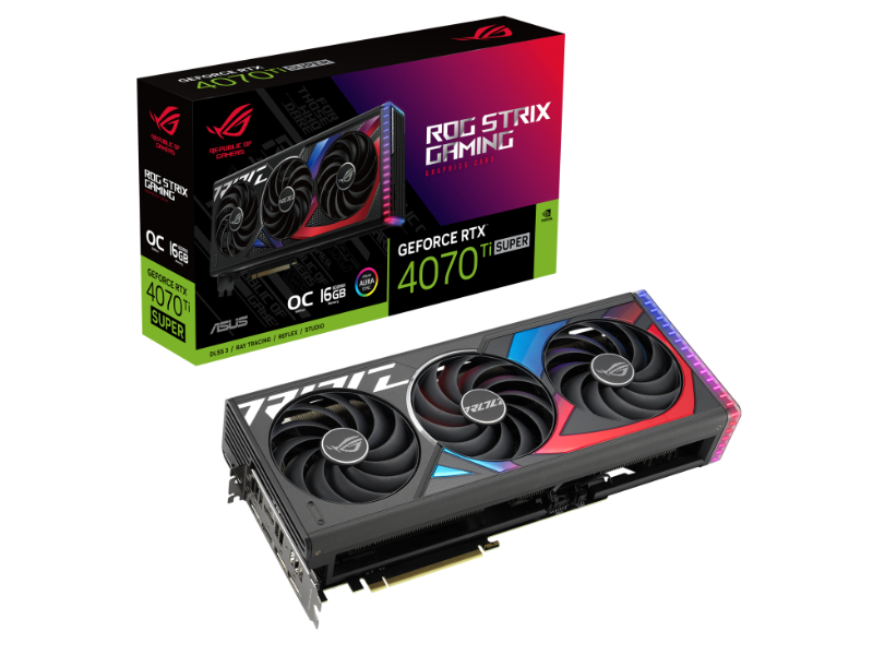 Asus GeForce RTX 4070 Ti Super Strix Gaming OC 16GB GDDR6X Nvidia Graphics Card