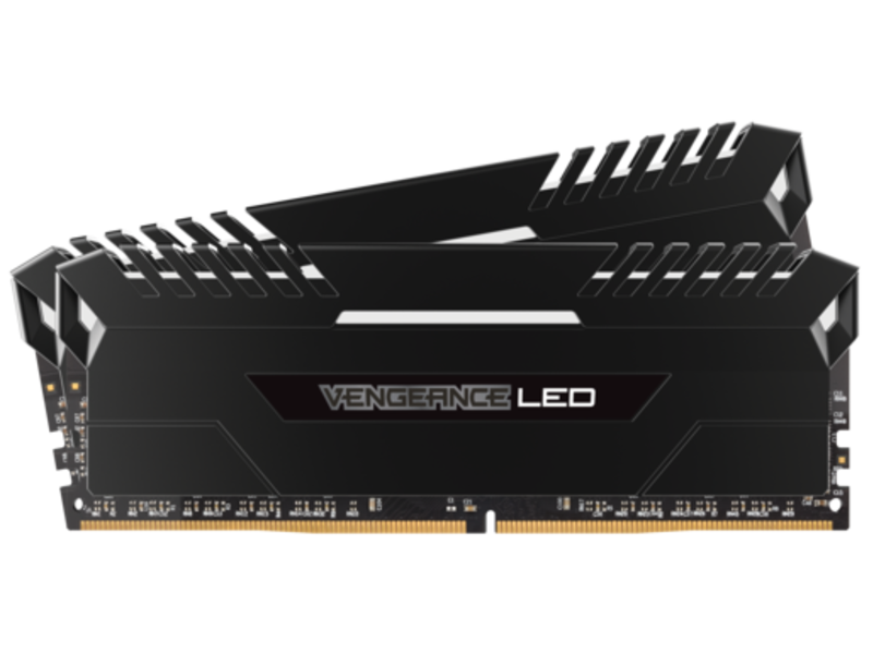 Corsair Vengeance LED 32GB (2x 16GB) Kit DDR4-2666 CL16 Red LED Desktop Gaming Memory