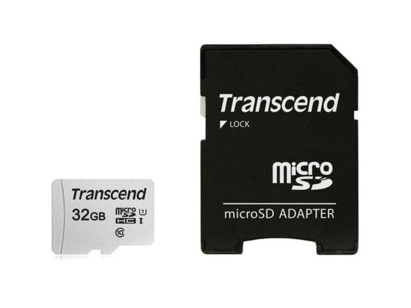 Transcend 300S 32GB UHS-I microSDHC Memory Card with SD Adapter