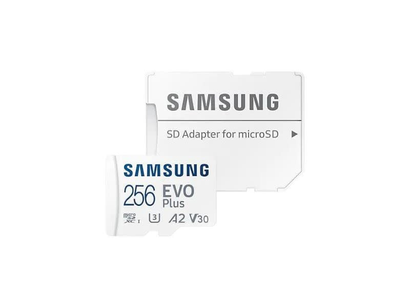 Samsung 256GB EVO Plus microSDXC Memory Card With Adapter