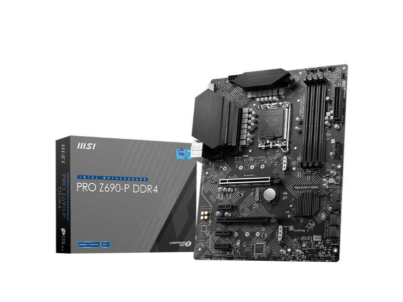 MSI PRO Z690-P DDR4 Intel LGA1700 Socket Alder Lake PCIe 5.0 ATX Desktop Motherboard