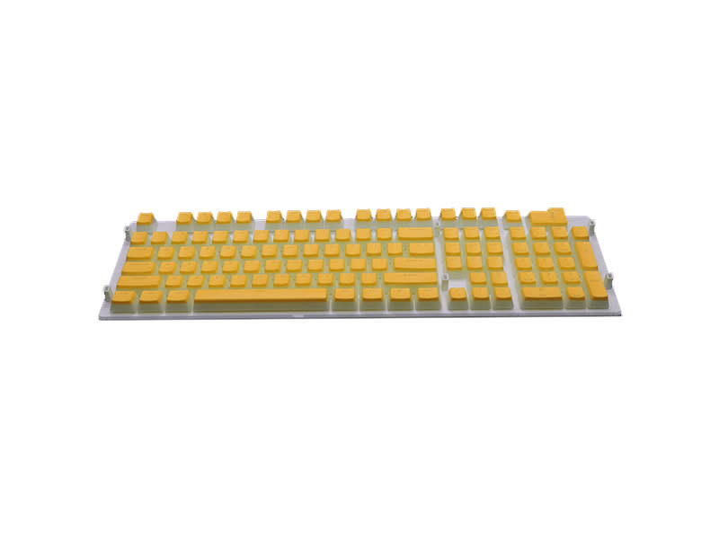 Royal Kludge Yellow Doubleshot PBT Pudding Keycaps for Mechanical Keyboard
