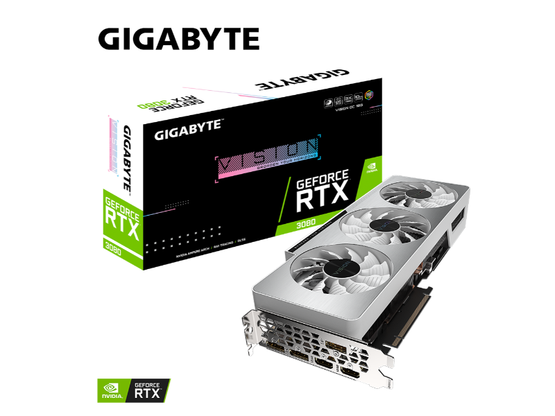 Gigabyte Geforce RTX 3080 VISION OC 10GB GDDR6X PCIe 4.0 Graphics Card