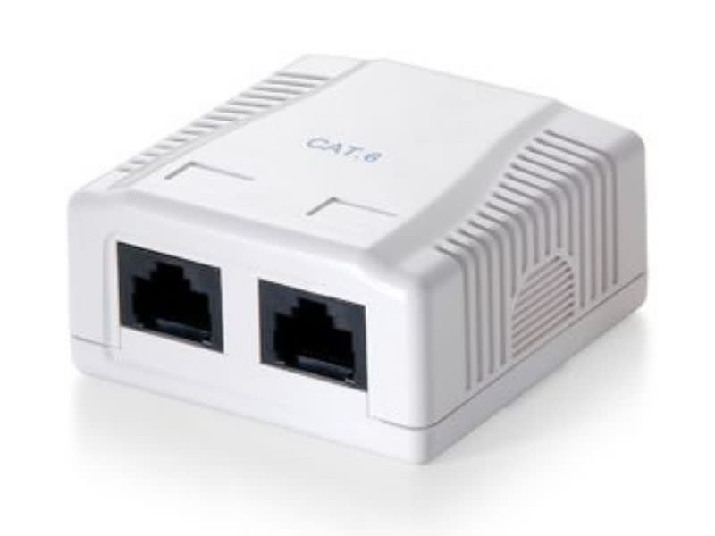 EQUIP Premium 2-Port CAT.6 Surface Mount Box