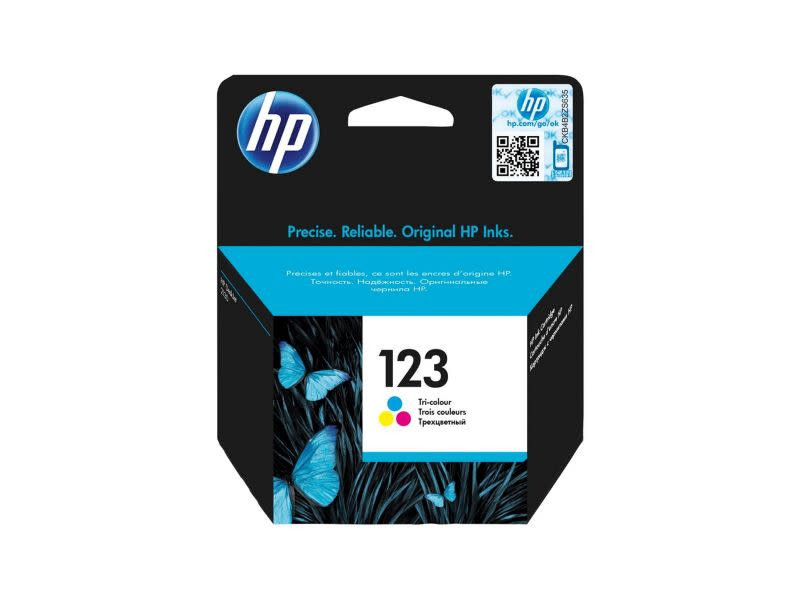 Genuine HP 123 Tri-Colour Original Ink Cartridge