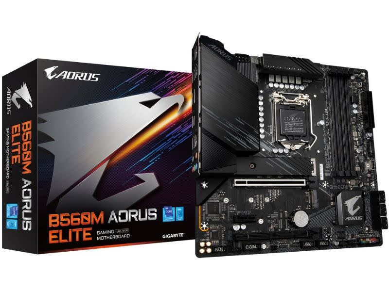 Gigabyte B560M AORUS ELITE Intel B560 Rocket Lake LGA1200 Micro-ATX Desktop Motherboard