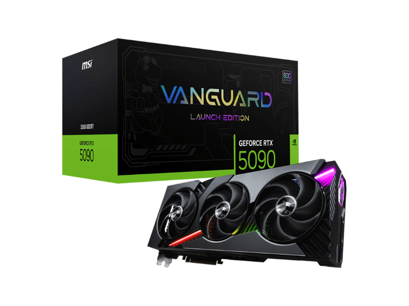 MSI GeForce RTX 5090 Vanguard SOC Launch Edition 32GB GDDR7 Nvidia Graphics Card