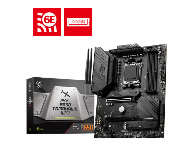 MSI MAG B650 Tomahawk Wi-Fi AMD AM5 Socket ATX Desktop Motherboard