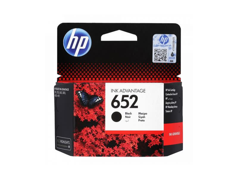 Genuine HP 652 Black Ink Cartridge