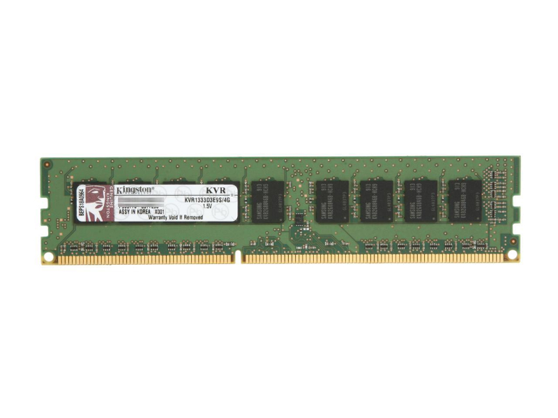 Kingston ValueRAM 12GB (3 x 4GB) DDR3-1600MHz CL11 Ecc-Registered with Parity Desktop Memory