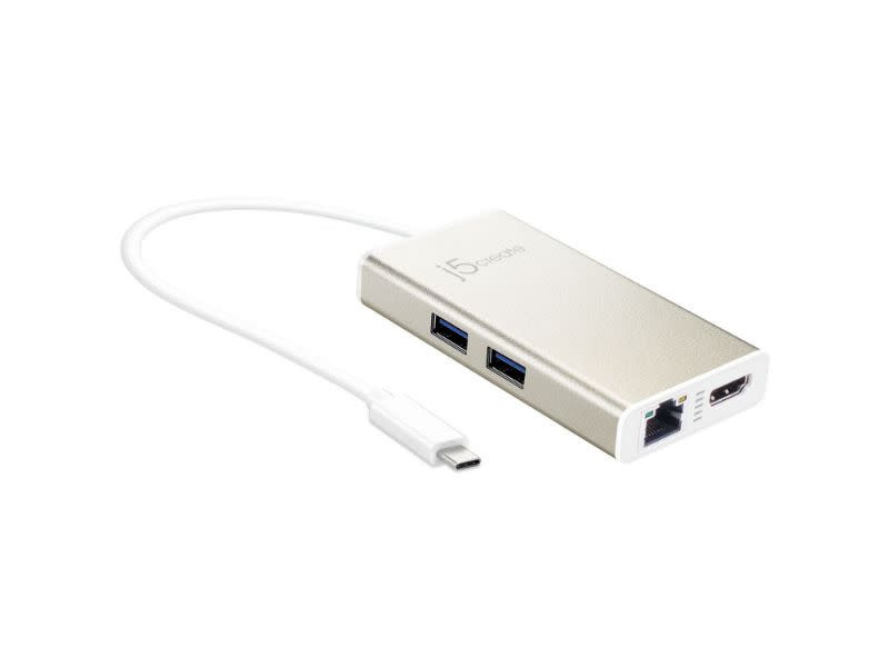 j5create USB-C Multi-Adapter - HDMI/Ethernet/USB 3.1 HUB/PD 2.0