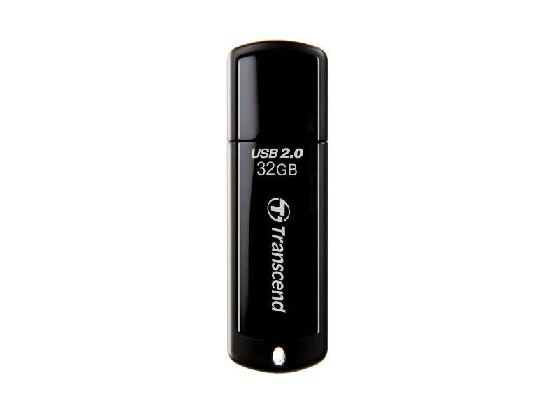 Transcend JetFlash 350 32GB USB 2.0 Type-A Black USB Flash Drive