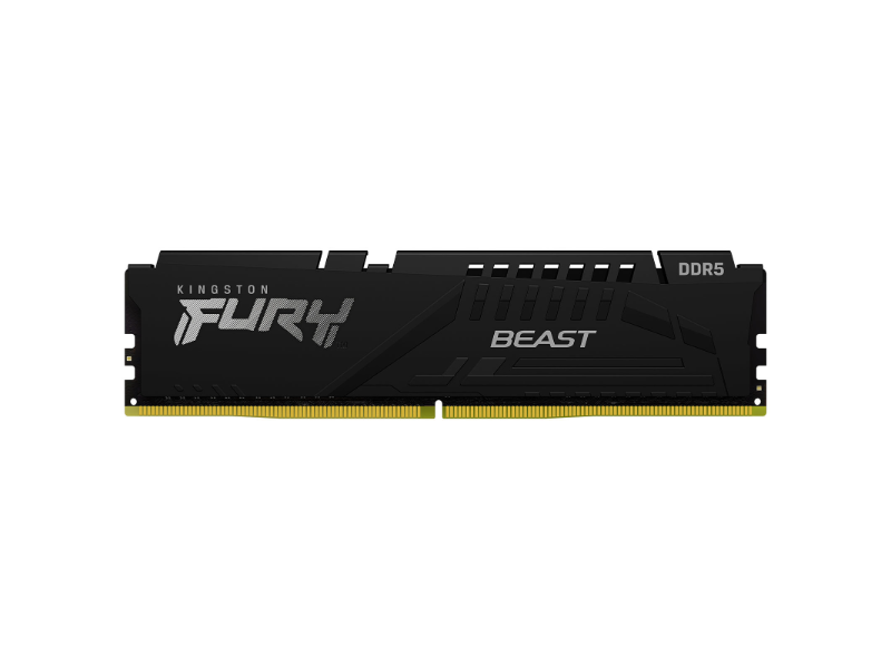 Kingston Fury Beast 16GB (1 x 16GB) DDR5-4800MHz CL38 1.1V Black Desktop Memory