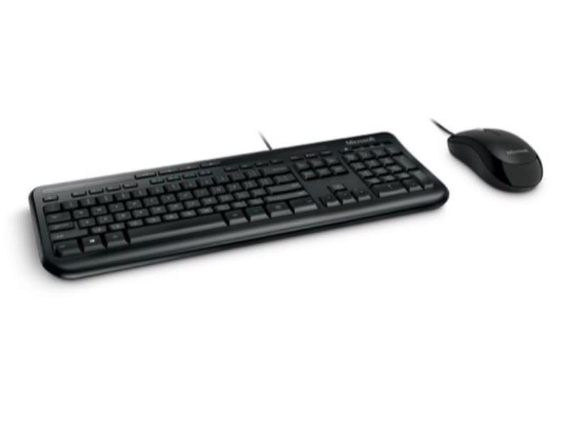 Microsoft Desktop 600 Black Wired Keyboard and Mouse DSP Pack