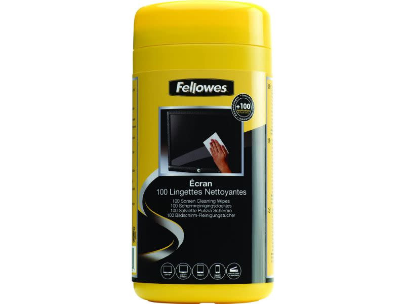 Fellowes Screen Cleaning Wipes (Tub of 100)