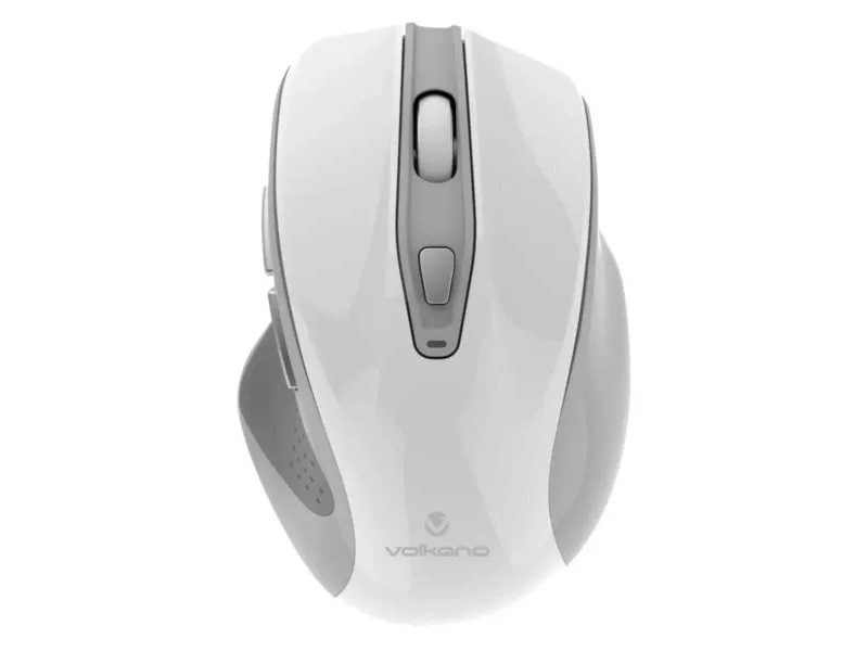 Volkano Aurum Series Rechargeable Wireless White Mouse