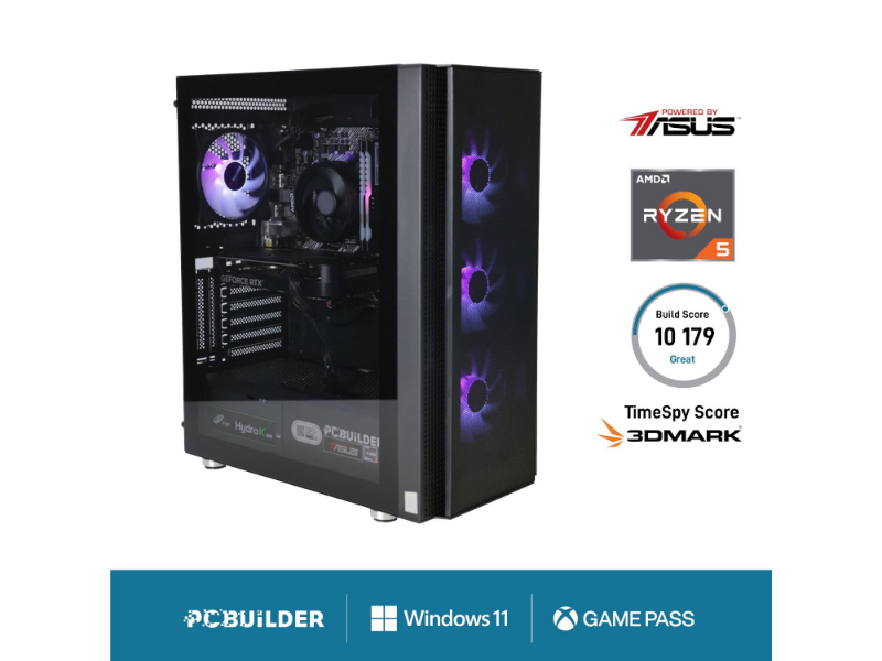 PCBuilder Ryzen 5 5600X Titan Windows 11 Gaming PC