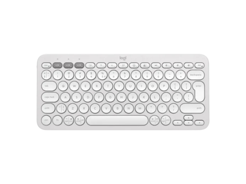 Logitech Pebble Keys 2 K380S Tonal White Bluetooth Keyboard