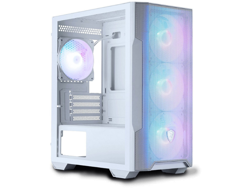 MSI Forge M100R Mid Tower White Desktop PC Case