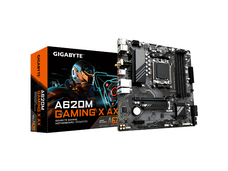 Gigabyte A620M Gaming X AX DDR5 AMD Desktop Motherboard
