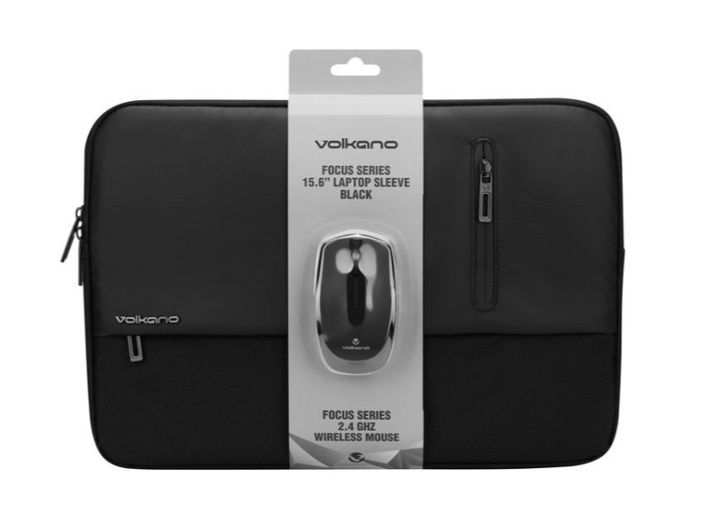 Volkano Focus Series 15.6'' Laptop Sleeve & Wireless Mouse