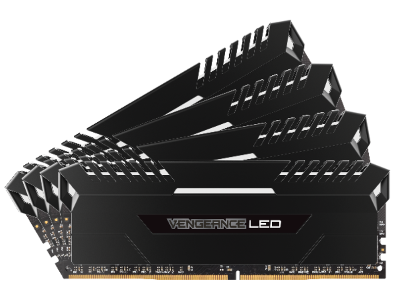 Corsair Vengeance LED 32GB (4x 8GB) Kit DDR4-3000 CL15 White LED Desktop Gaming Memory