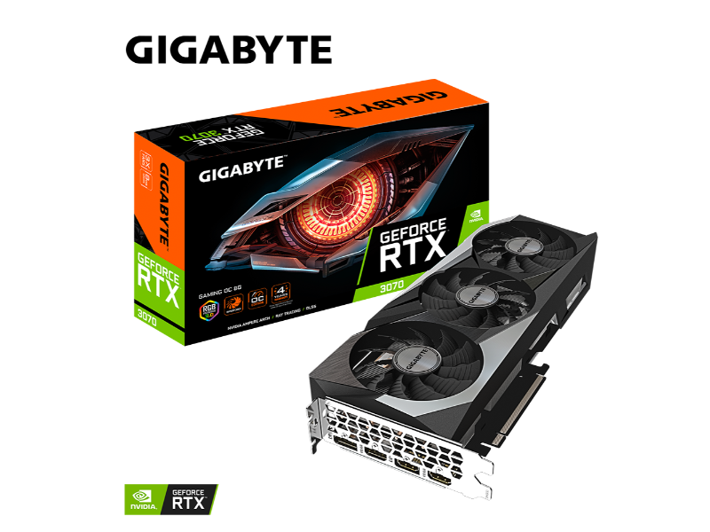 Gigabyte Geforce RTX 3070 Gaming OC 8GB LHR GDDR6 PCIe 4.0 Nvidia Graphics Card