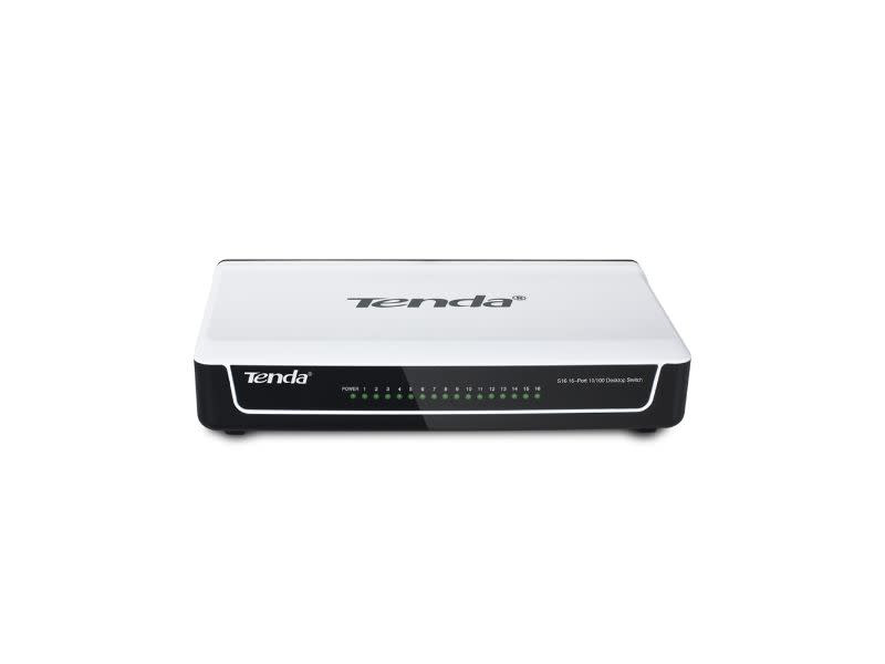 TENDA 16-Port 10/100 Fast Ethernet Desktop Switch
