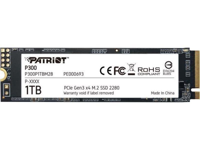 Patriot P300 1TB M.2 PCIe NVMe Solid State Drive