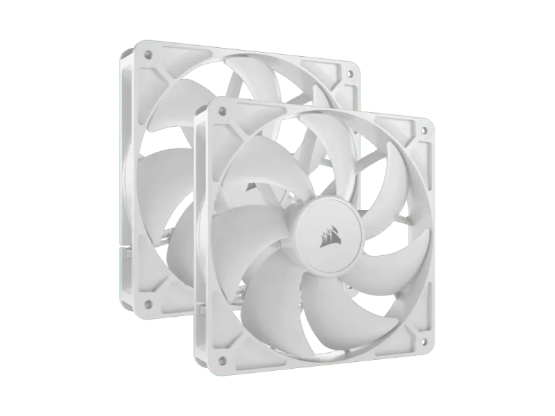 Corsair RS140 White 140mm PWM 2Pk Case Fan