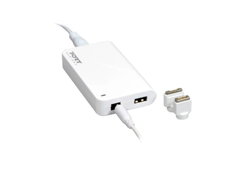 Port Connect 60W Apple MacBook Power Supply with USB 2.1A port