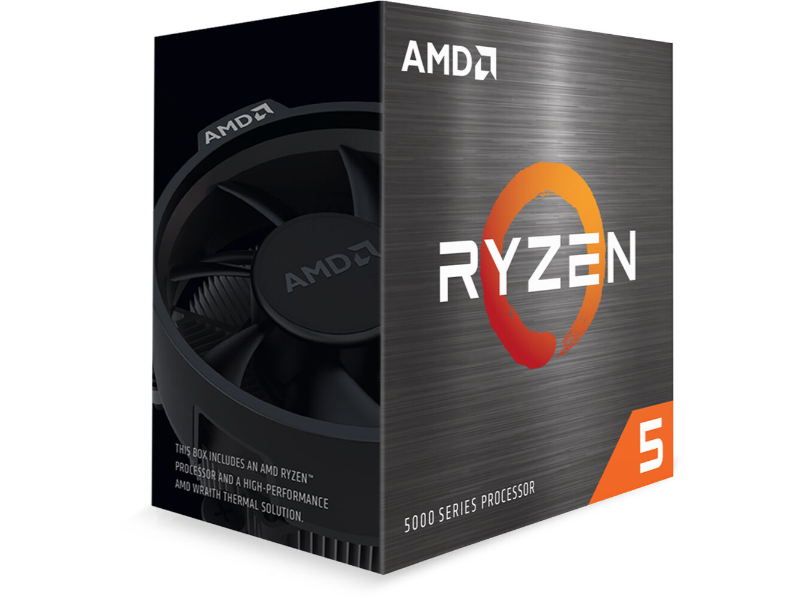 AMD Ryzen 5 5600 3.5GHz up to 4.4GHz Boost, 6C/12T, AM4 Socket, Desktop Processor with AMD Wraith Stealth Cooler