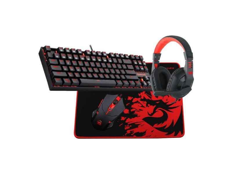 Redragon K552-BB-2 4in1 Mechanical Gaming Combo Mouse|Mouse Pad|Headset|Mechanical Keyboard