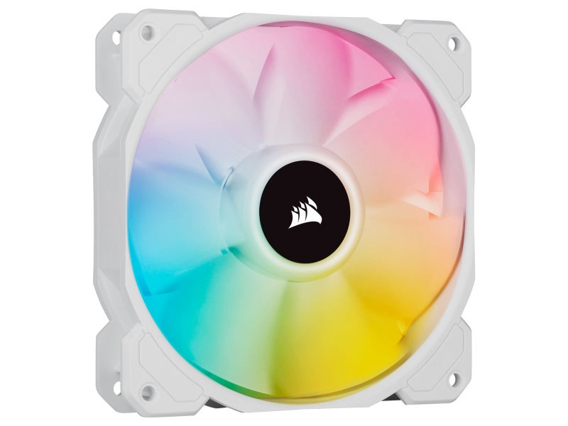 Corsair iCUE SP120 RGB ELITE Performance 120mm White PWM Fan — Single Pack