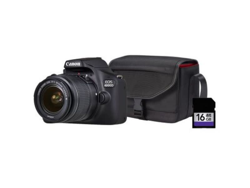 Canon EOS 4000D DSLR Camera Starter Kit 4000D Camera Body,18-55 Lens, 16GB microSD Card & Camera Bag
