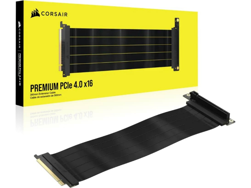 Corsair Premium PCIe 4.0 x16 300mm GPU Riser Cable