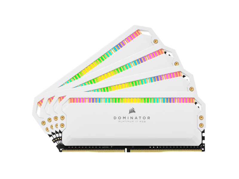 Corsair Dominator Platinum RGB 32GB (4 x 8GB) DDR4-3200MHz CL16 White Gaming Memory