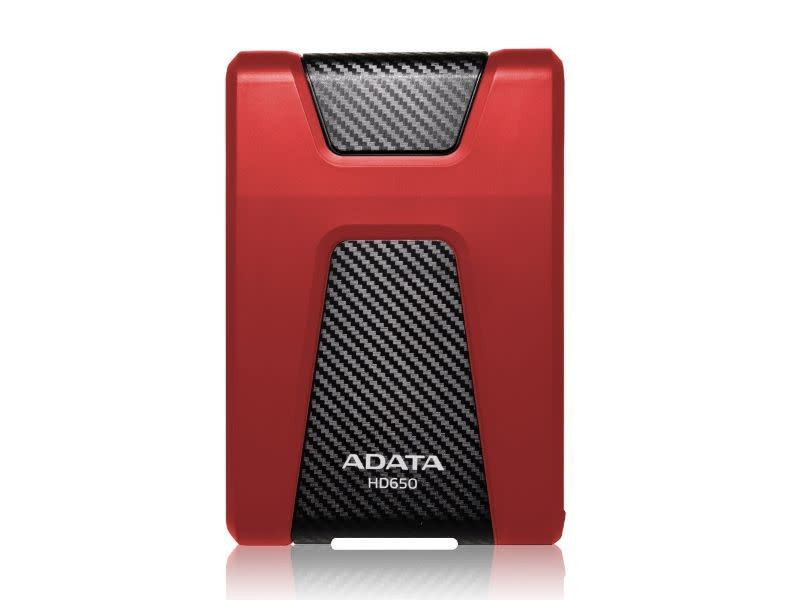 ADATA HD650 1TB Anti-Shock External USB 3.0 2.5'' External Hard Drive - Red