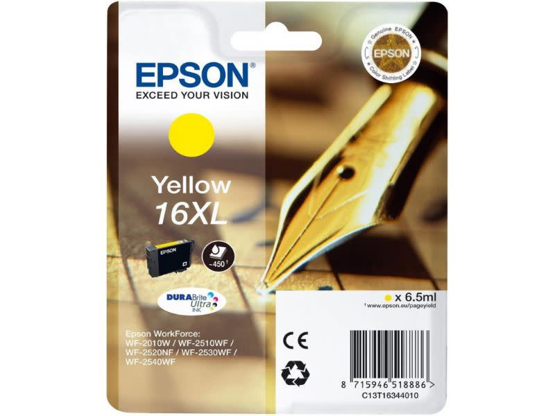 Genuine Epson Yellow 16XL High Capacity Ink Cartridge