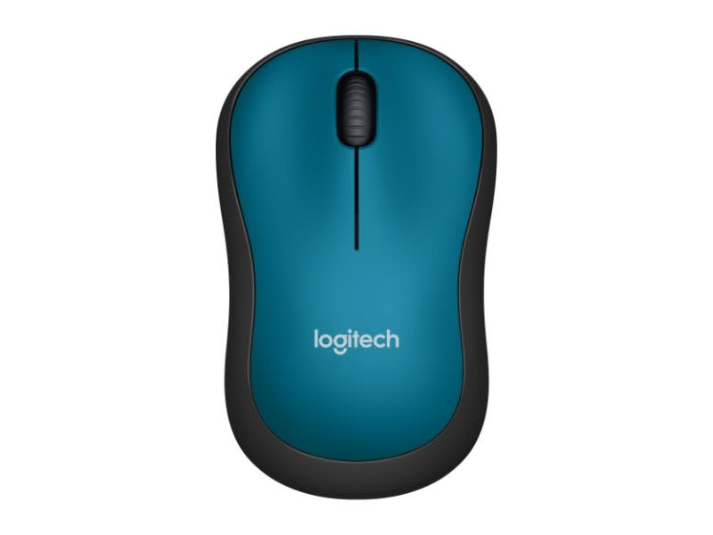 Logitech M185 Blue Cordless Notebook Mouse