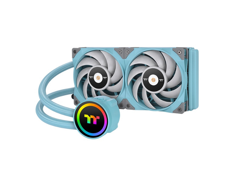 Thermaltake Toughliquid 240 ARGB Sync Closed Loop AIO Turquoise Liquid CPU Cooler