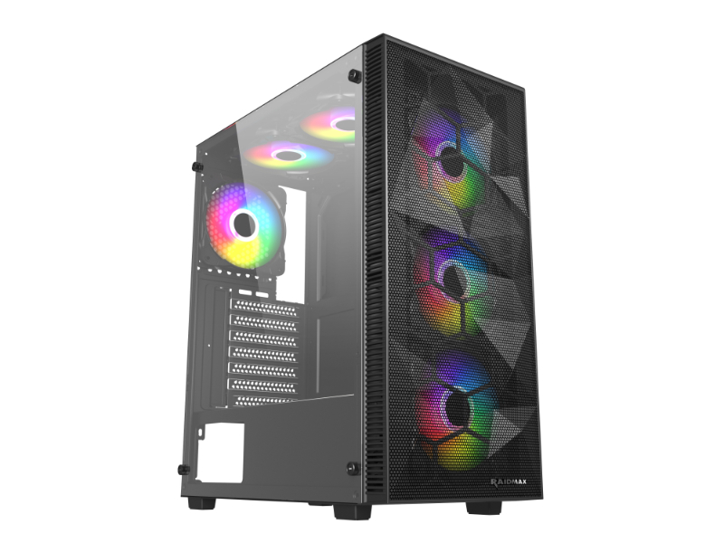 Raidmax V15 RGB Black Mid Tower Case