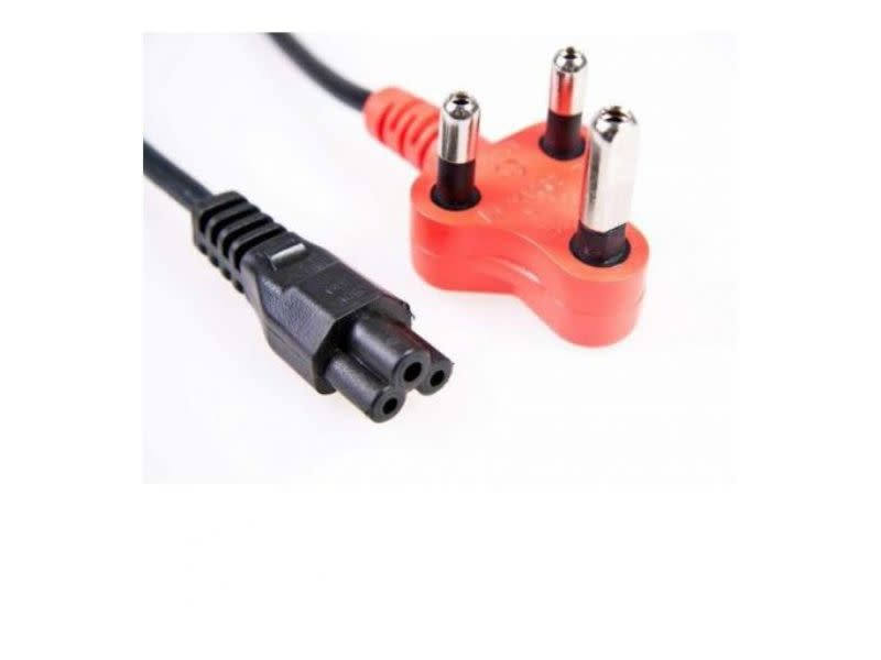 Power Cord Clover to Plug Red Plug