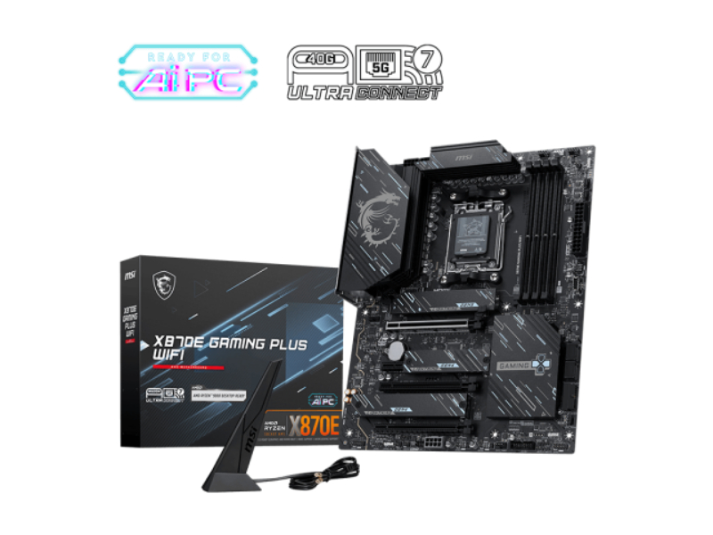 MSI X870E Gaming Plus WIFI AMD AM5 Socket ATX Desktop Motherboard