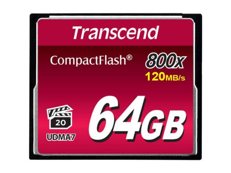 Transcend CompactFlash 800X 64GB Memory Card